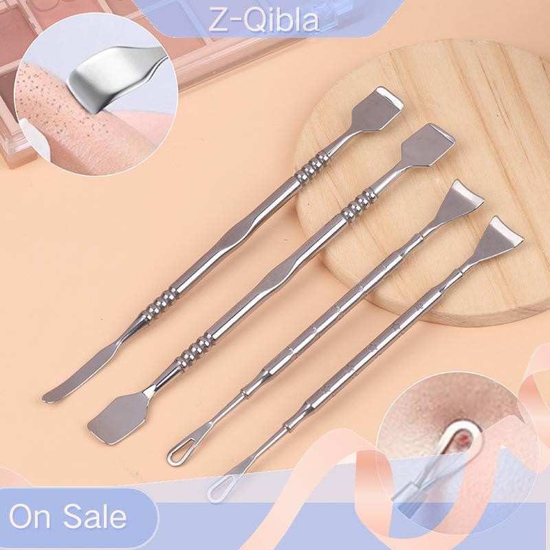 Z-qibla สองหัวสแตนเลส Blackhead Scraper เครื่องมือความงามสําหรับทําความสะอาดรูขุมขนบนใบหน้า Comedone Whitehead Popping Blemish Extractor Nice