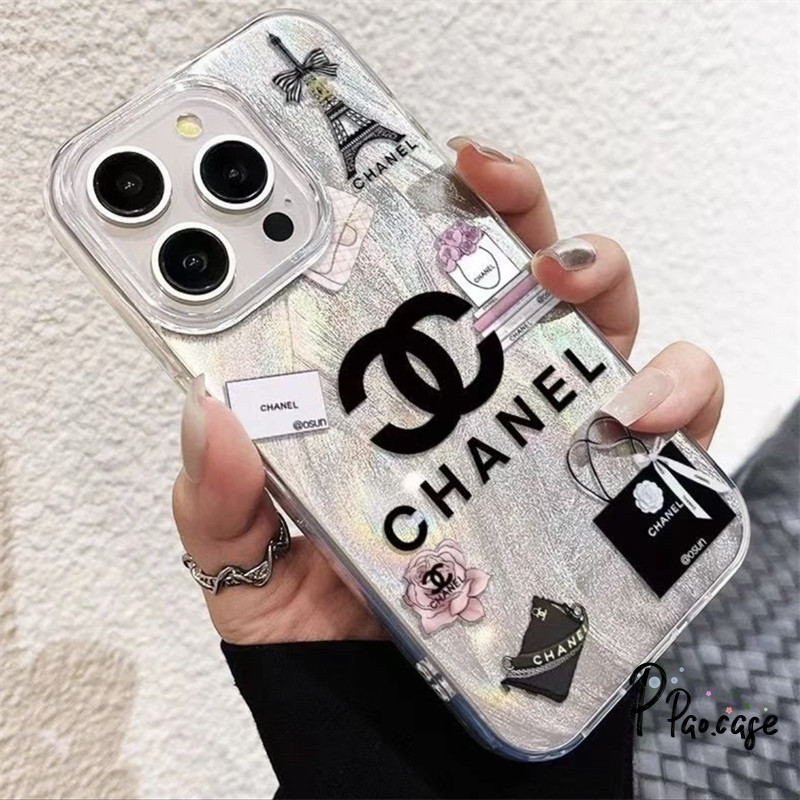 แบรนด์แฟชั่นเข้ากันได้เคสไอโฟน 11 16 13 15 14 12 Pro Max 16 7 8 Plus XR X XS MAX SE 2020 กราฟฟิตีสติ๊กเกอร์ TPU นุ่มเคส