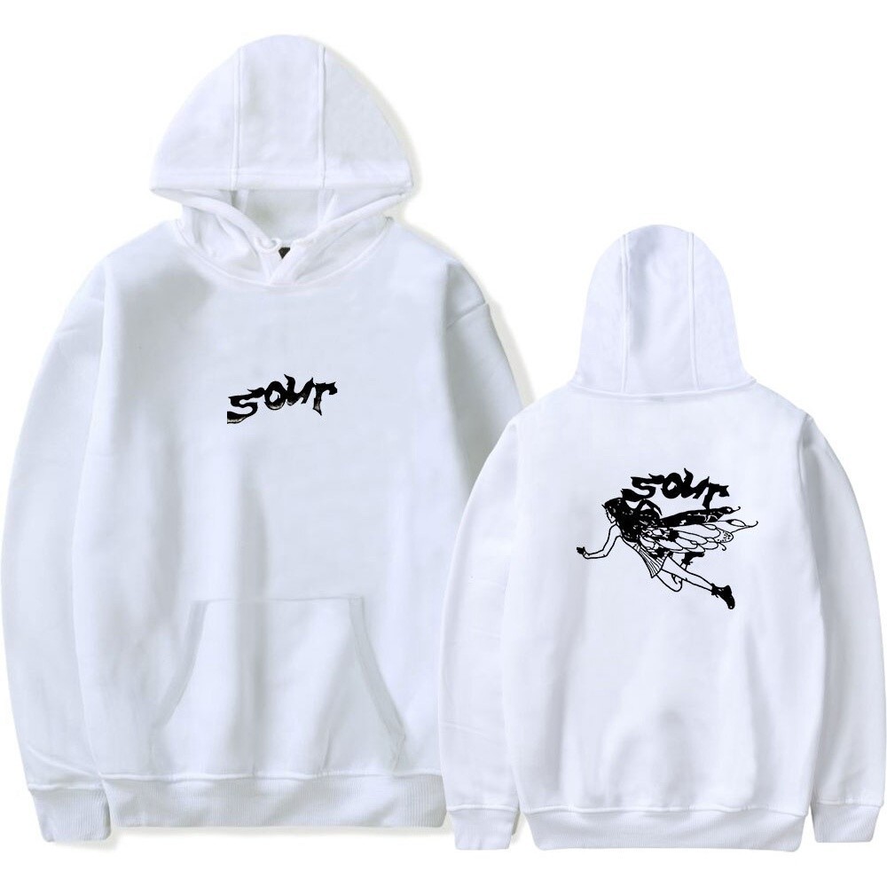 💟😆ผ้าฝ้าย Hoodie🤗 ใหม่ Olivia Rodrigo อัลบั ้ มใหม ่ Sour Merch Hoodie ผู ้ ชายและ Harajuku สไตล ์ H