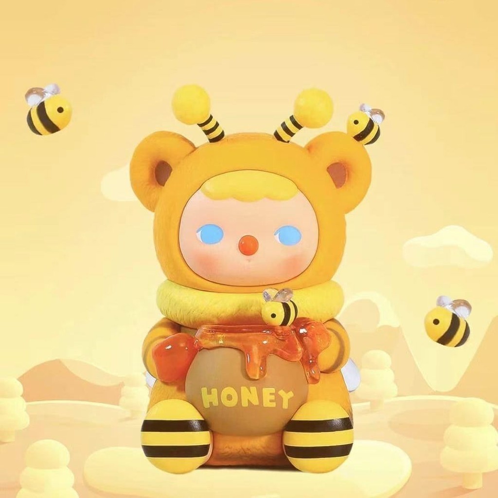 POPMART PUCKY เอลฟ์ บี แบร์ การ์ดลิฟต์ Pidgey Limited ตุ๊กตาฟิกเกอร์