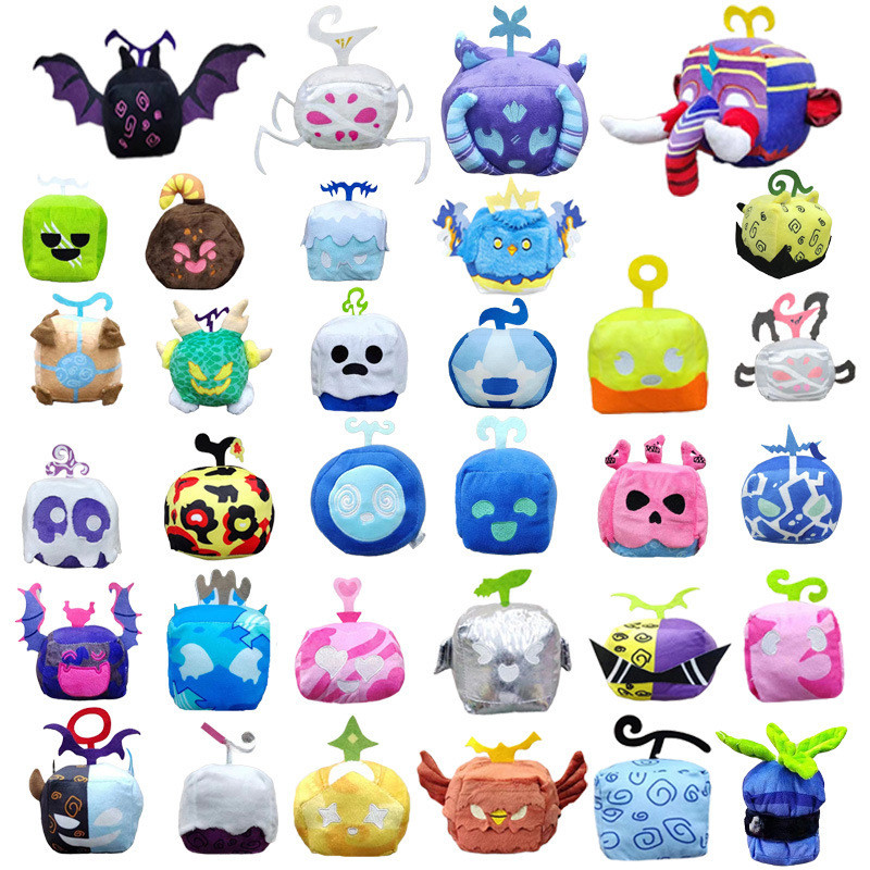 【พร้อมส่ง】Blox Fruits Roblox  Game Plush Toy  Leopard Pattern Soft Stuffed   ของขวัญคริสต์มาสตุ๊กตาผ