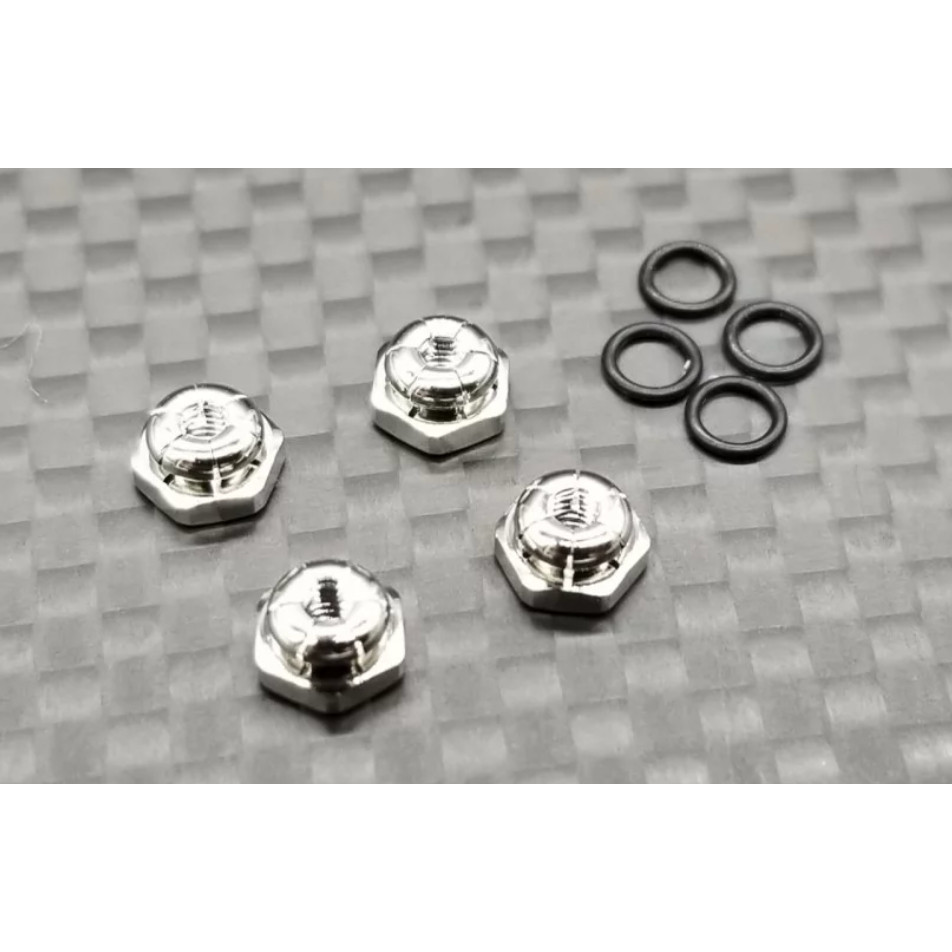 GL racing AC011-S 2mm Lock nuts - (Silver colour)  4pcs*