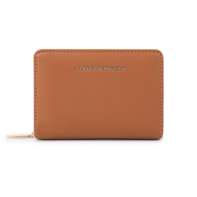 2025 ใหม่ Ladies Leather Niche Simple Wallet Ladies Multi-card Small Purse