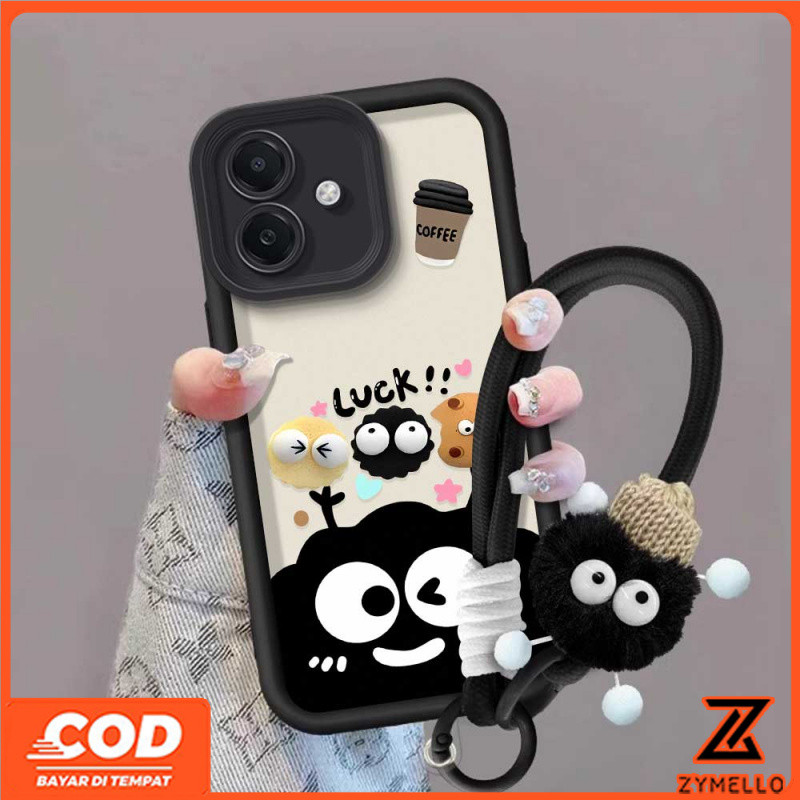สําหรับ OPPO Reno 13F 5G Reno 12 Reno11 F Reno 11 Reno 10 Reno 8T Reno 8Z Reno7 Reno8 Reno5 Realme C65 C61 C75 C55 C53 C51 หมายเหตุ 50 หมายเหตุ 60 บิสกิตกันกระแทกเชือกเส้นเล็ก
