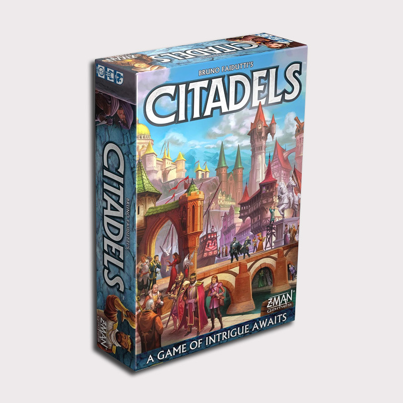 เกมกระดาน Citadels Revised Edition เกมกลยุทธ์ยุคกลางปาร์ตี้เกมครอบครัว Master Builder Showdown