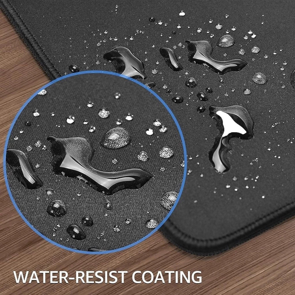 แผ่นรองเมาส์ สีดำล้วน ขนาดใหญ่ วางเต็มโต๊ะ จัมโบ้ มีให้เลือก  หนา 3 MM Gaming pad