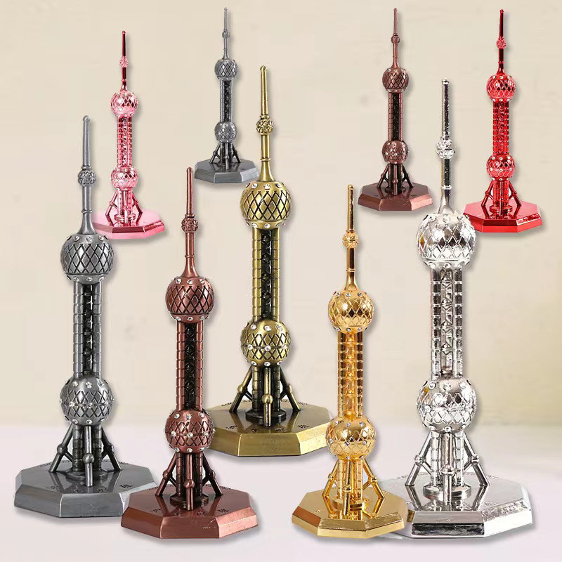 JH Spot Oriental Pearl Tower Model Decoration Shanghai Special Travel Souvenir Business ไปต่างประเทศเพื่อมอบของขวัญให้กับชาวต่างชาติ