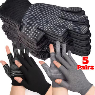 ถุงมือไนลอนกันลื่น 1/5 คู่สําหรับงานเพื่อความปลอดภัย - ขี่จั…