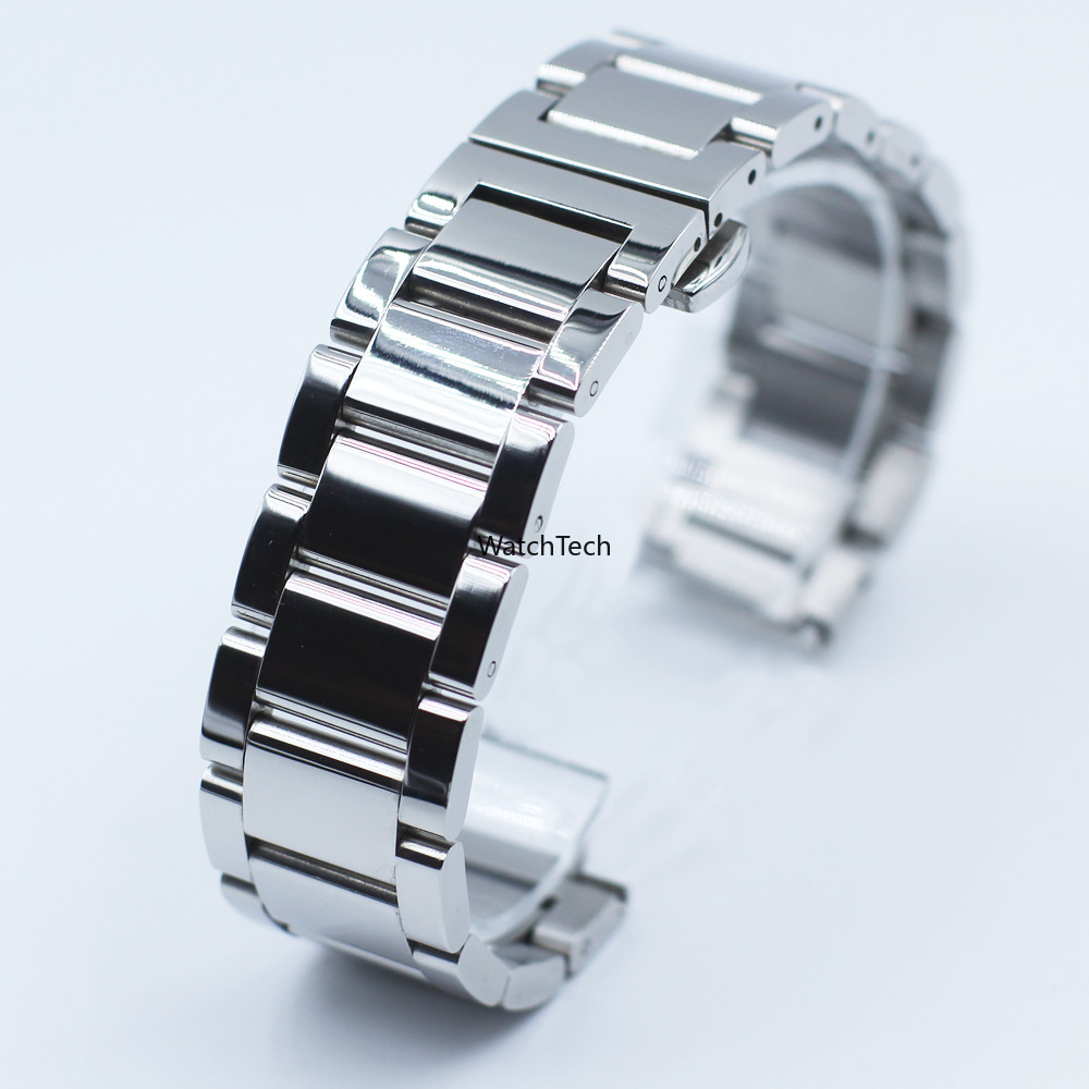 ขัดสแตนเลสสร้อยข้อมือเปลี่ยนสายนาฬิกาผีเสื้อจับมือ16มิลลิเมตร18มิลลิเมตร20มิลลิเมตร21มิลลิเมตร22มิลลิเมตร23มิลลิเมตร24มิลลิเมตร26มิลลิเ