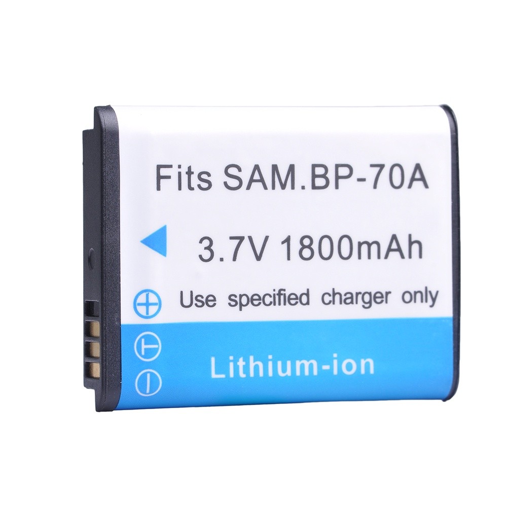 1800MAh BP-70A Bateria BP 70A BP70A ชาร์จกล้องแบตเตอรี่สำหรับ Samsung ES65 ES70 TL105 TL110 PL100กล้