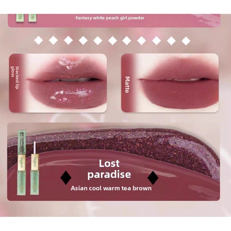 Haggggard Black Evil Lip Glaze เคลือบริมฝีปากขี้เล่นสีนู้ดสองหัว - รูปที่ 6