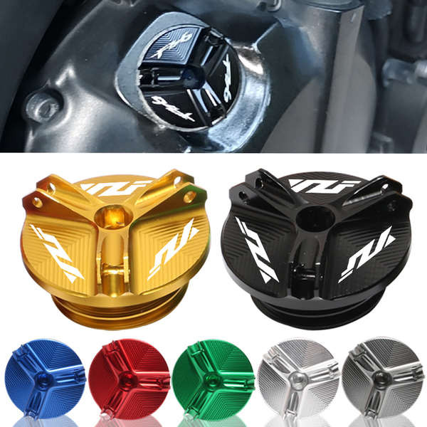 เหมาะสําหรับYamaha Yamaha R1 R3 R6 YZFR1 R3 R6 R25 น้ํามันหมวกอุปกรณ์เสริมสีฟ้าสีดําสีแดงเงินทองสีเข