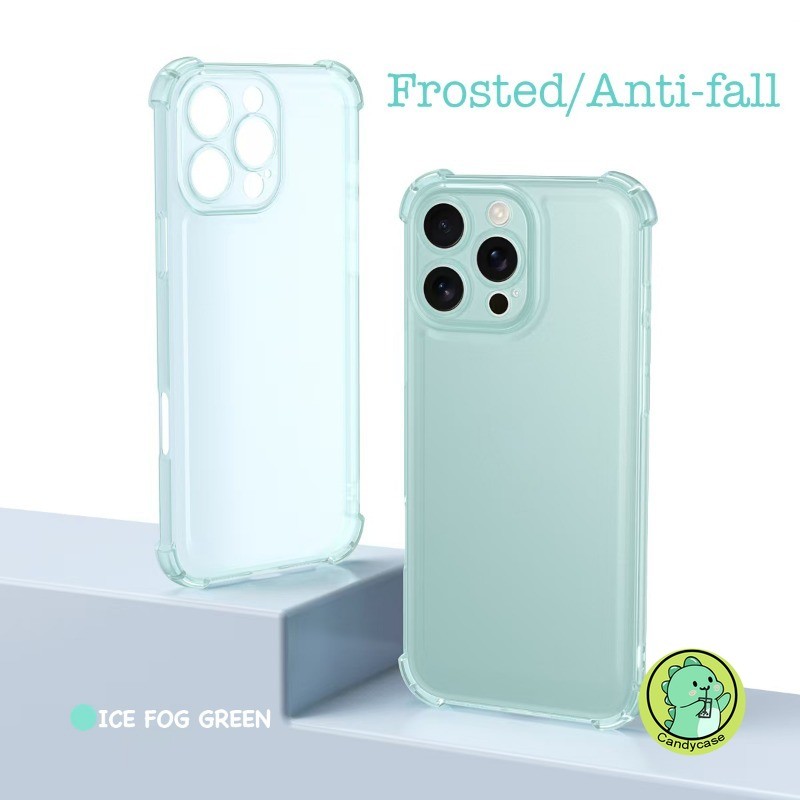 Ice Mistเคสโทรศัพท์สําหรับOPPO A3 Pro A3X A80 A40M A78 A58 A38 A18 A17 A17K A16 A16S A54S A36 5G 4G Matteปกหลังน่ารักหรูหราปลอกกันกระแทกธุรกิจเรียบง่ายAirBag