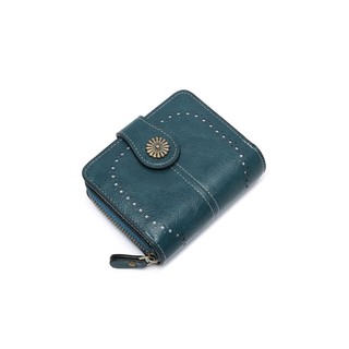 Dompet Pendek Wanita WA1120B2 Realia Biru Kulit Tebal Kapasitas Lengkap Simple Murah Kekinian