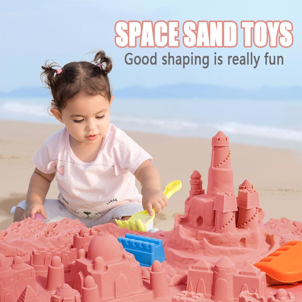 แม่เหล็กทรายวิเศษ ของเล่นทราย สำหรับเด็ก Space Toy Sand Set ทรายปริศนา ของขวัญสำหรับเด็ก