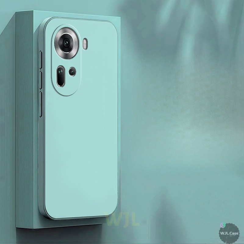 เคส OPPO Reno 11 เคสซิลิโคนโทรศัพท์มือถือสีลูกกวาดเรียบง่าย YT - รูปที่ 6