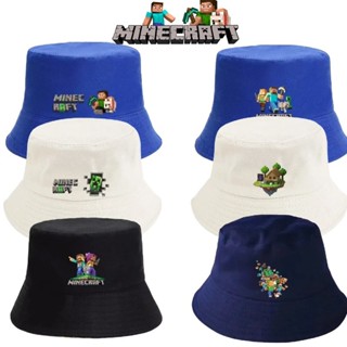 มายคราฟ หมวกแฟชั่นกีฬากลางแจ้งท่องเที่ยวหมวกชายหาดเด็กหมวกชา…