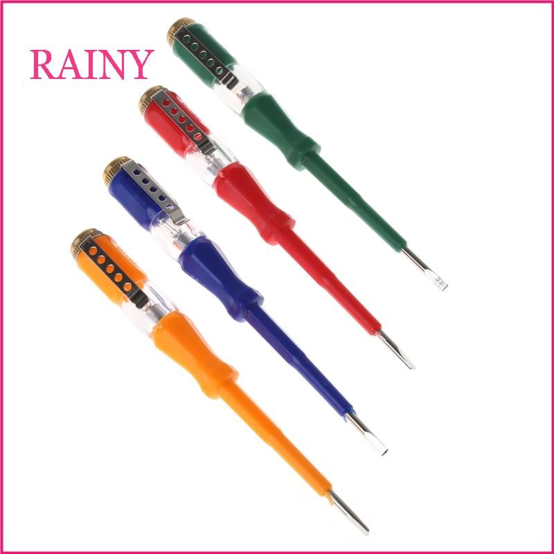 Colorful Test Pen Portable Flat Screwdriver Electric Tool Utility Light Device
