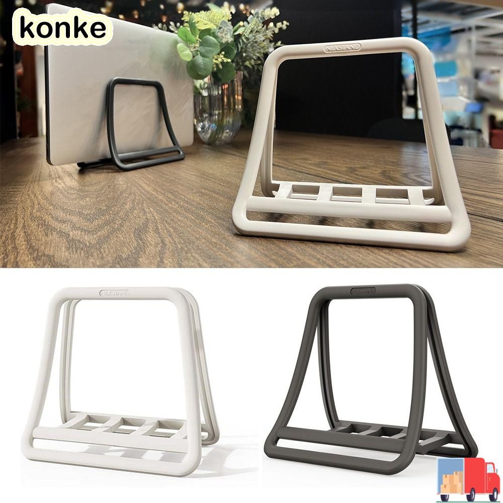 KONKE ขาตั้งแล็ปท็อปแนวตั้ง, รองรับแท็บเล็ตที่มั่นคง, ลื่นติดตั้งง่ายแท่นวางโน๊ตบุ๊คตั้งโต๊ะที่ถอดออ