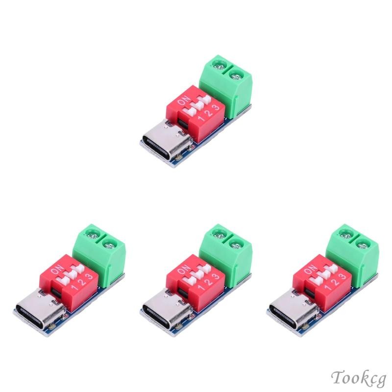 [Tookcg] USB C PD Trigger Board ส่วนประกอบอิเล็กทรอนิกส์ PD protocol Board ส่งต่อและ