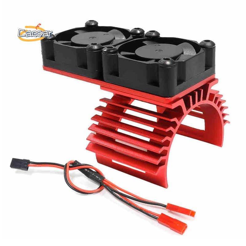 caesarA8Motor Dual พัดลมระบายความร้อนฮีทซิงค์ 380 540 550 3650 3660 หม้อน้ํา 36 มม.RC รถเรือ Part