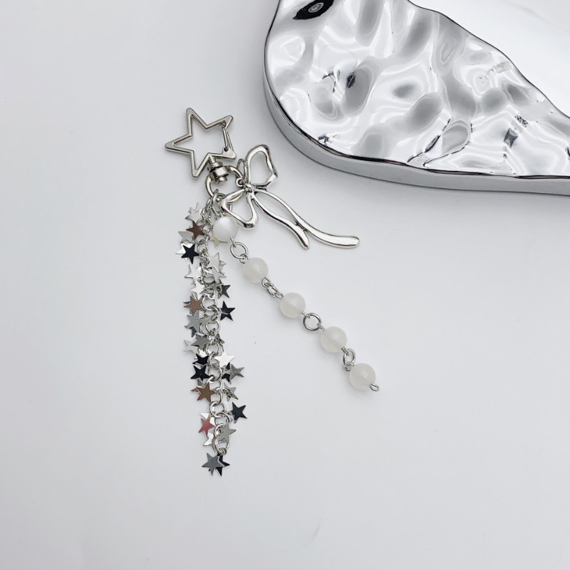 Heart Star พวงกุญแจลูกปัดกระเป๋า Charm Girls ชุดของขวัญกระเป๋าถือจี้กระเป๋าเป้สะพายหลังตกแต่งมิตรภาพ Token - รูปที่ 7