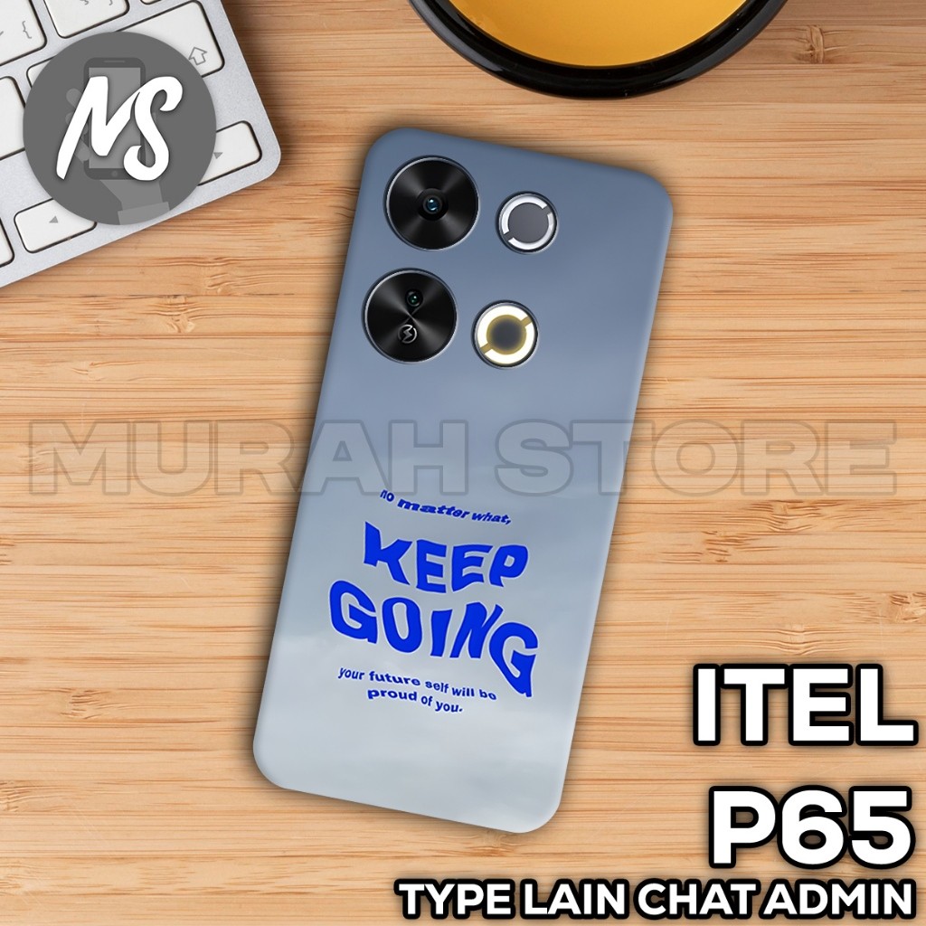 Softcase Itel P65 [MS41 Girl/Boy Motif] Case Itel P65 MS / Silicon / Pro Camera