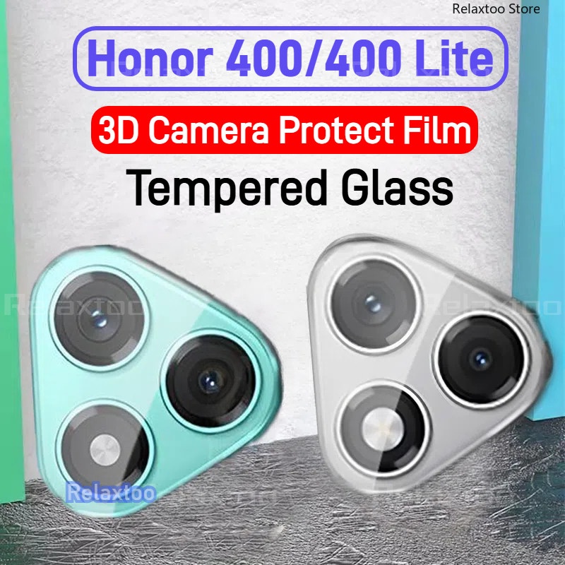 Honor400 Lite 5G HD กล้องป้องกันฟิล์มแก้วสําหรับ Honor 400 Pro Lite 400Pro 400Lite Honor400Lite 5G 3D กล้องโค้งเต็มรูปแบบเลนส์กล้องกระจกนิรภัยหน้าจอป้องกันกลับเลนส์ฟิล์มโทรศัพท์
