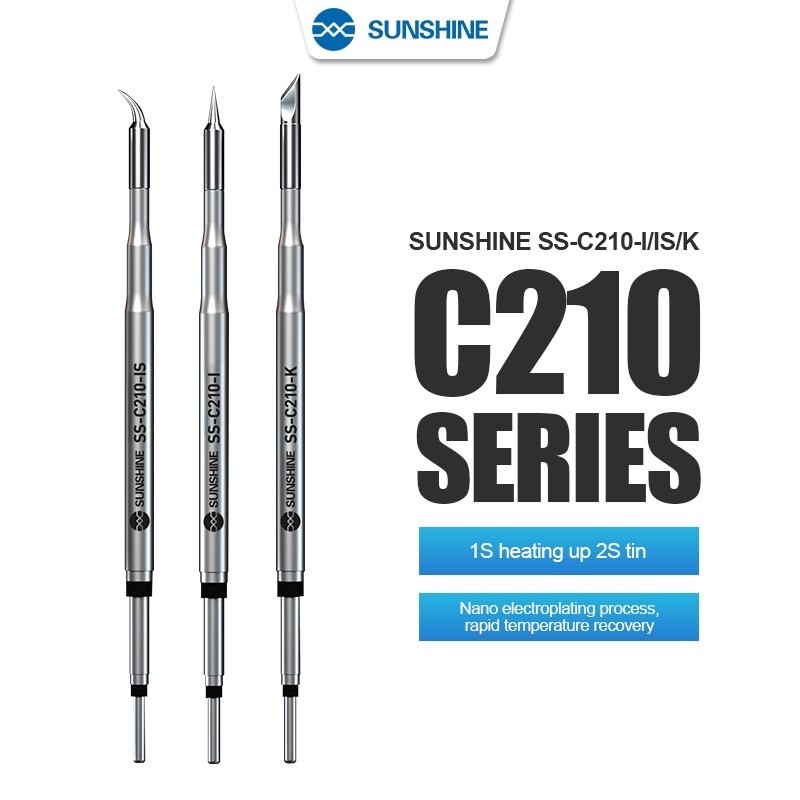 ปลายหัวแร้ง SUNSHINE รุ่น SS-C210 นิยมในงานซ่อมแซมอุปกรณ์อิเล็กทรอนิกส์ขนาดเล็ก