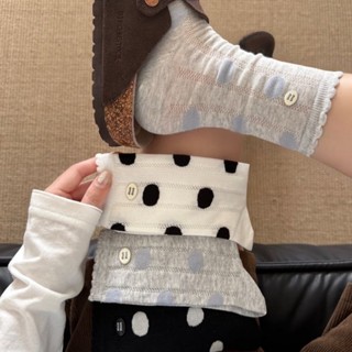 จดหมายญี่ปุ่นป้ายขนาดเล็กสีดําสีขาวลายจุดใหญ่หวานย้อนยุคฤดูร…