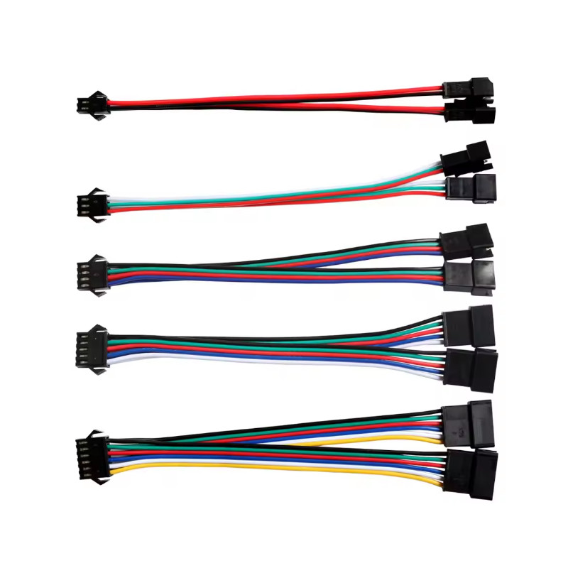 2 ชิ้น 2Pin/3Pin/4Pin/5Pin/6Pin LED Strip Splitter สาย SM JST Connector 1 ถึง 2 ชายและหญิง