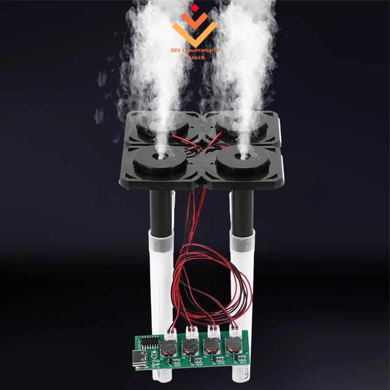 Dc 5V Unswitched สี่สเปรย์ Humidifier โมดูล Atomization ควบคุม DIY Ultrasonic Nebulizer TYPE-C อินเทอร์เฟซ