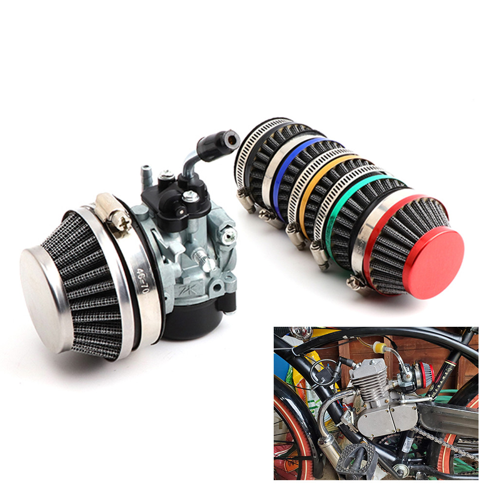 คาร์บูเรเตอร์ชุดกรองอากาศสําหรับ 49cc 60cc 66cc 80cc 100cc 2-Stroke เครื่องยนต์มอเตอร์จักรยาน Mini Moto กระเป๋าจักรยาน Moped อะไหล่