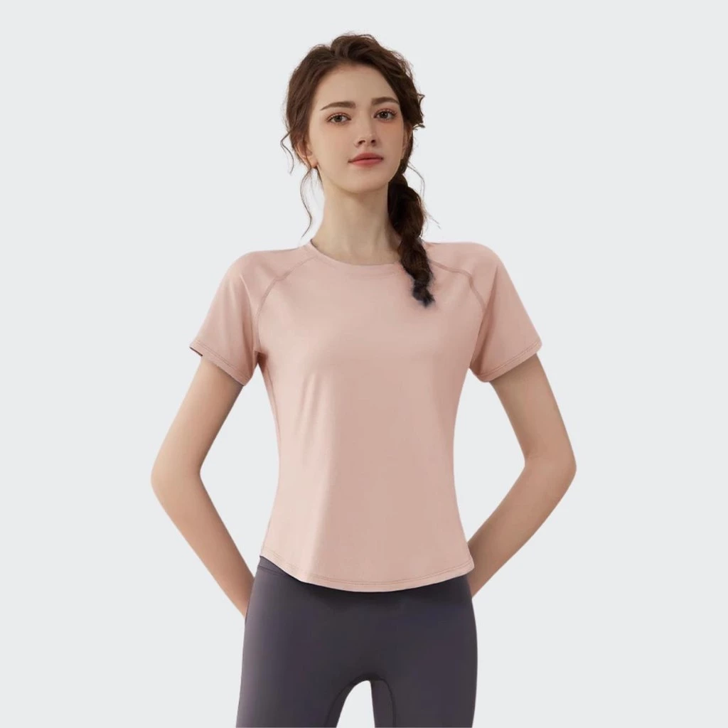 เสื้อยืดออกกำลังกายแขนสั้น ผู้หญิง แห้งเร็ว ฟิตเนส หลายสี thumbnail 8