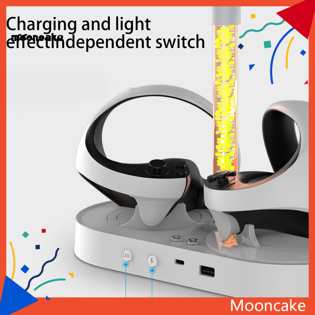 ขนมไหว้พระจันทร์| ปลอดภัยแท่นชาร์จสถานีควบคุมเกมไร้สายฐานคู่ความเร็วสูงพร้อมวงเล็บแม่เหล็กสําหรับ PS