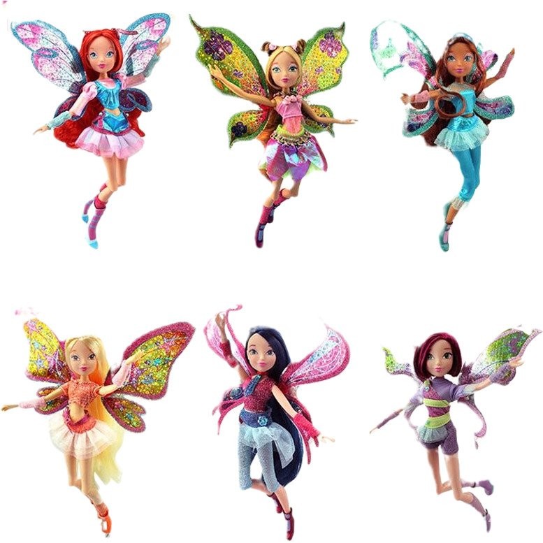 ตุ๊กตา Mia Sha ชุดเต็มจาก Winx Club Lelove ดับเบิ้ลไดมอนด์ นุ่มนวลและน่ารัก ของเล่นเด็ก