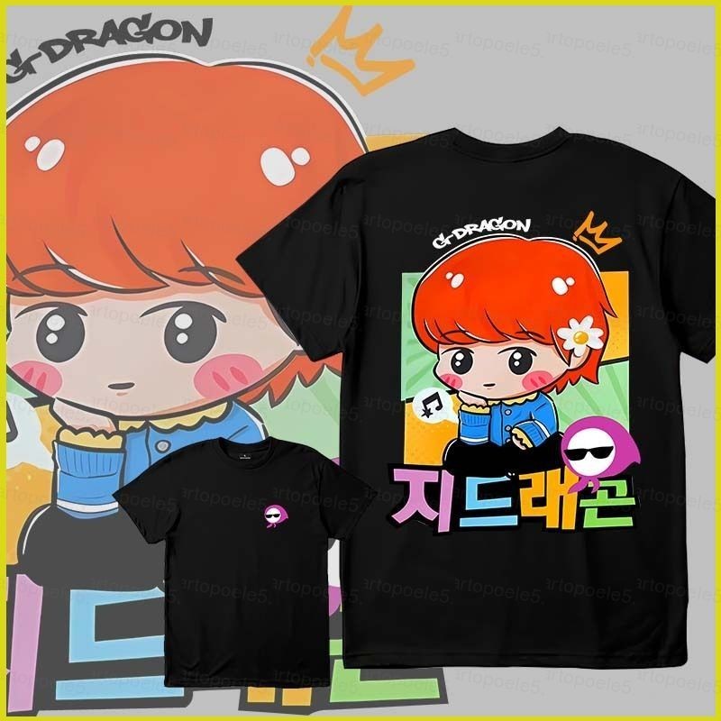 💥🔥👕 ST5 G-Dragon GOOD DAY เพลงแฟนพิมพ์เสื้อ Unisex เสื้อยืดลูกเรือคอ Tees TS5
