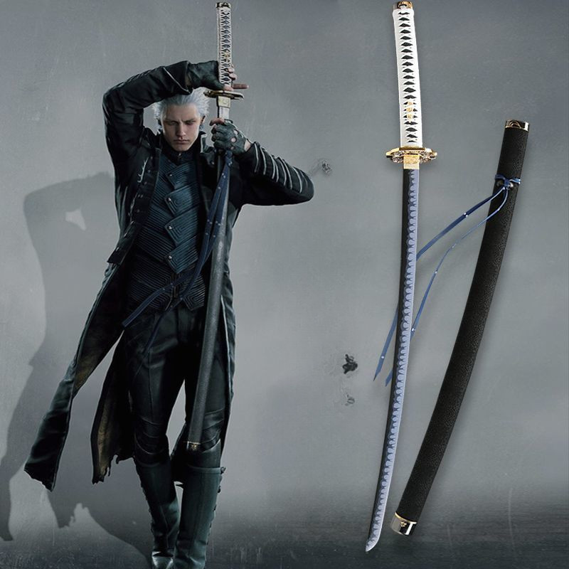 ดาบ Vergil Enfermed จาก Devil May Cry 5 ดาบ Dante Rebellion 1:1 ดาบ COS โมเดลสินค้า