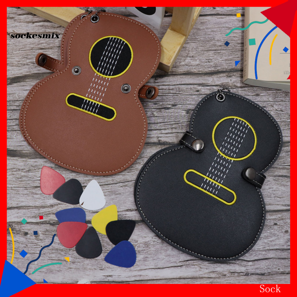SX Durable Guitar Pick Organizer Premium Guitar Pick Case 17 Slots เหมาะสําหรับผู้ที่ชื่นชอบกีตาร์ใน