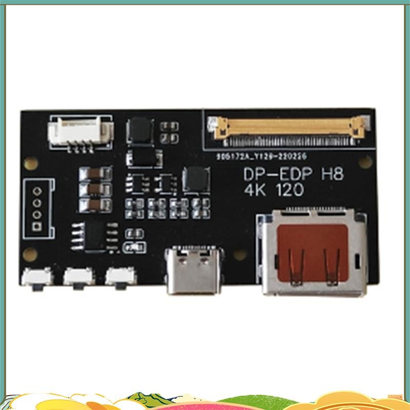 DP to EDP 4K 120HZ DIY4K Driver Board 4K 2K 1080 อะแดปเตอร์สําหรับจอแสดงผลแบบพกพา (A) ติดตั้งง่ายใช้
