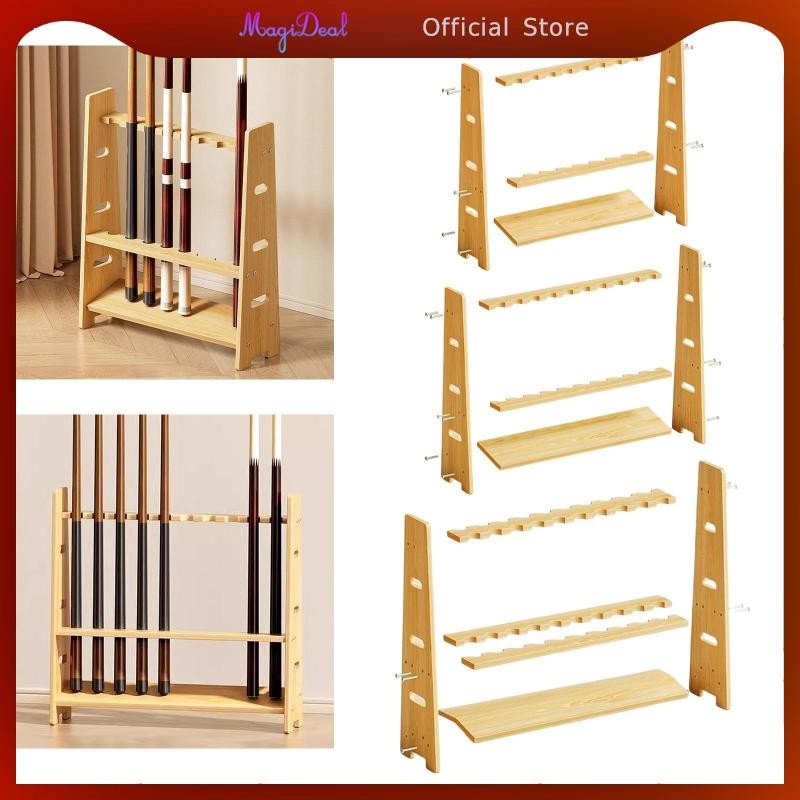 MagiDeal ที่วางคิวพูล อุปกรณ์ติดตั้งง่าย ของขวัญแข็งแรง ที่วางไม้พูล