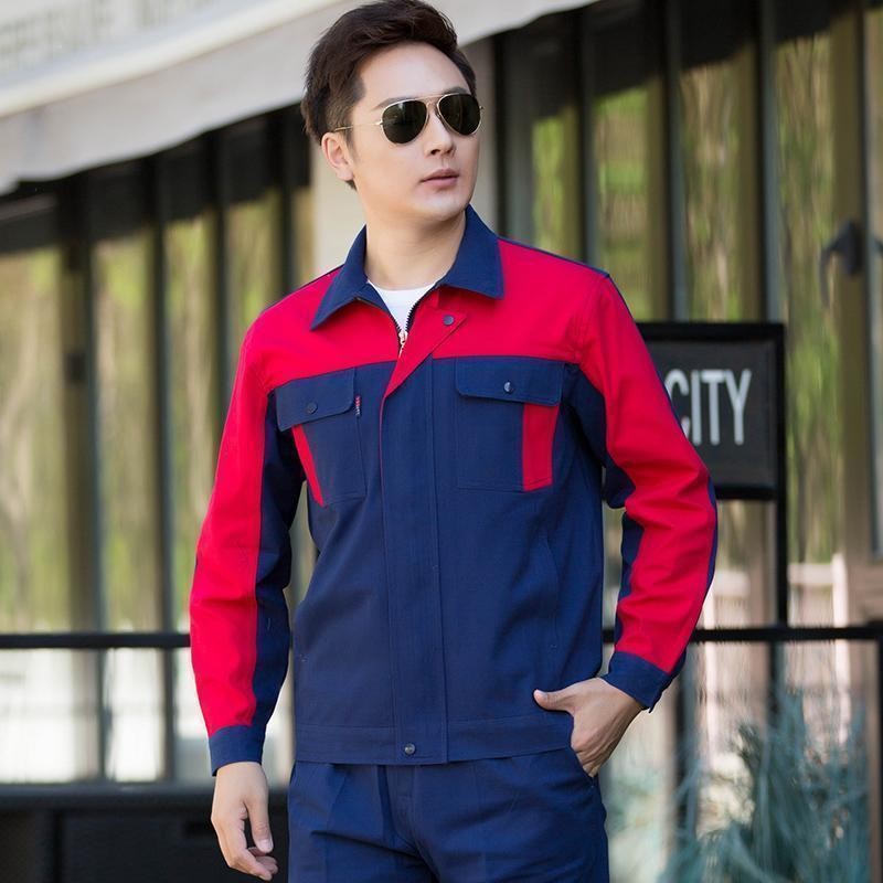 เสื้อช็อปแขนยาว ผ้าฝ้าย เสื้อช่าง ช่างไฟฟ้า ช่างยนต์ ช่างเชื่อม สําหรับชายและหญิง