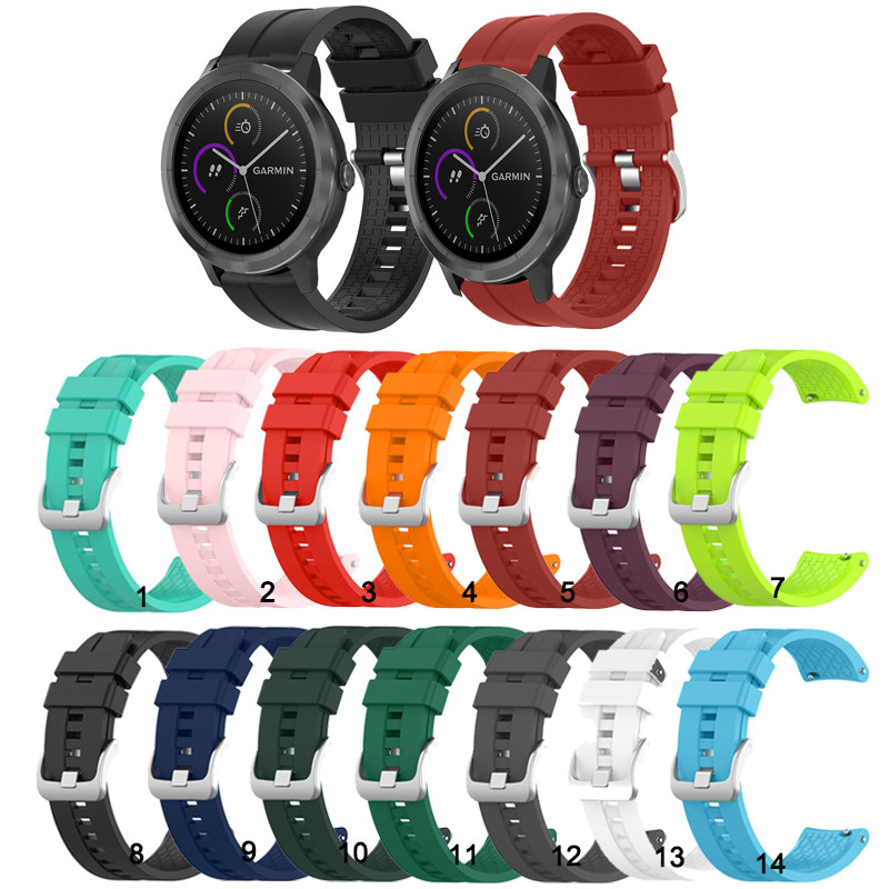 สายรัดซิลิโคนสําหรับ Garmin Venu3 Venu2 /Vivoactive 3 4 5 /vivomove3 HR/Venu 2 3