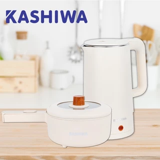 Kashiwa รุ่น KW-209 + EK-189 Set สุดคุ้ม ชุดหม้ออเนกประสงค์ + กาต้มน้ำ หม้อสุกี้ รับประกันศูนย์