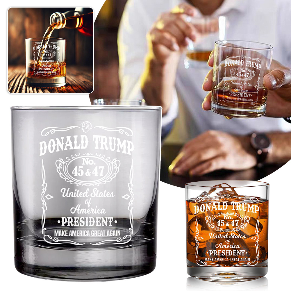 แก้ววิสกี้ Donald-Trump US การเลือกตั้งแก้ววิสกี้ Trump-Lovers ปัจจุบัน