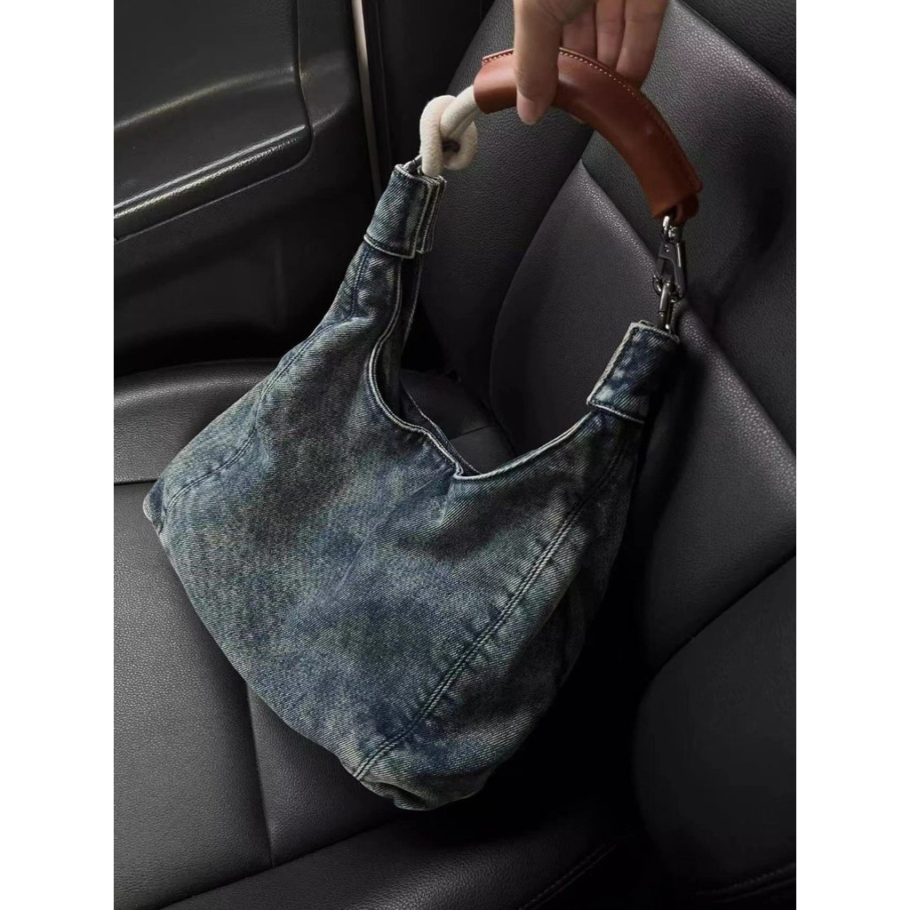 Spice Girl COMMUTER DENIM Premium SENSE กระเป๋าโท้ทแบบพกพา