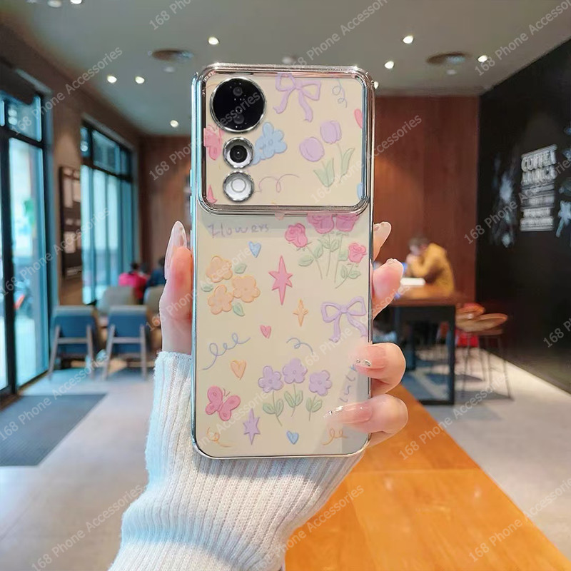 เคส Vivo V40 V30 V29 5G เคส Vivo V40 V30 Pro เคสน่ารักสุนัขผีเสื้อดอกไม้คันธนูกันกระแทกโทรศัพท์เคสพร้อมตัวป้องกันกล้องนุ่มชุบโทรศัพท์สําหรับเด็กผู้หญิงนักเรียนผู้หญิง ราคา ถูกที่สุด ดีลบีเคเค แกลเลอรีภาพที่ 3