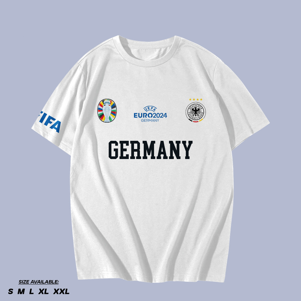 [เสื้อยืดแฟชั่น]HIGHTRAIN Katun Inori เสื ้ อยืด Jersey England Euro 2024 Cotton Combed 30s Casual