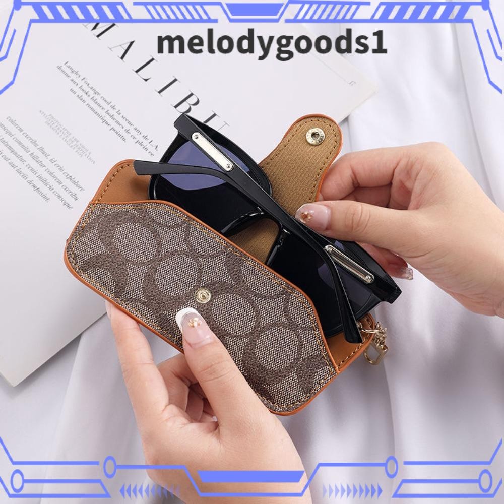 Melodygoods1 แว่นตา, Camellia PU หนังแว่นตากันแดดกระเป๋า,ฤดูร้อนกันฝุ่นฝาครอบป้องกันจี้แบบพกพาผู้หญิงผู้ชาย