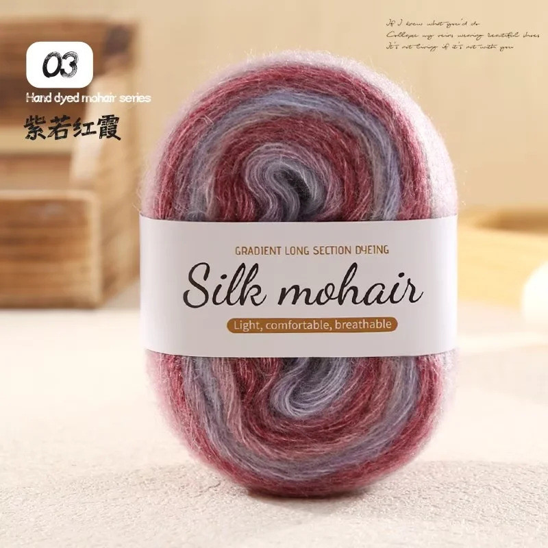 สต๊อกพร้อมจัดส่งที่รวดเร็ว Hand-dyed Silk Gradient Medium รูปที่ 8